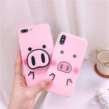 Cute Pig Nose Case With Strap Rope