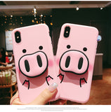 Cute Pig Nose Case With Strap Rope