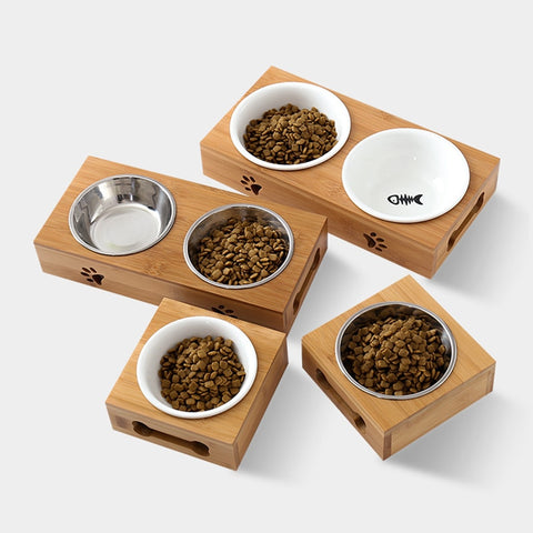 Wooden Feeding Bowls