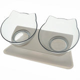 Cat Ear Dual Pet Bowls