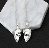 Best Friends Rhinestone Embedded Pendant