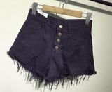 Torn Denim Shorts