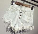 Torn Denim Shorts