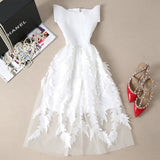 Lace Bandage Patchwork Elegant Dress