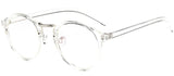 Transparent Rounded Clear Frame Glasses