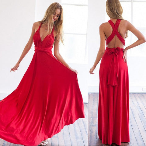 Bandage Wrap Maxi Dress