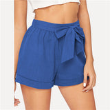 Self Belted Fitness Shorts